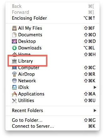 Make Library Visible Mac